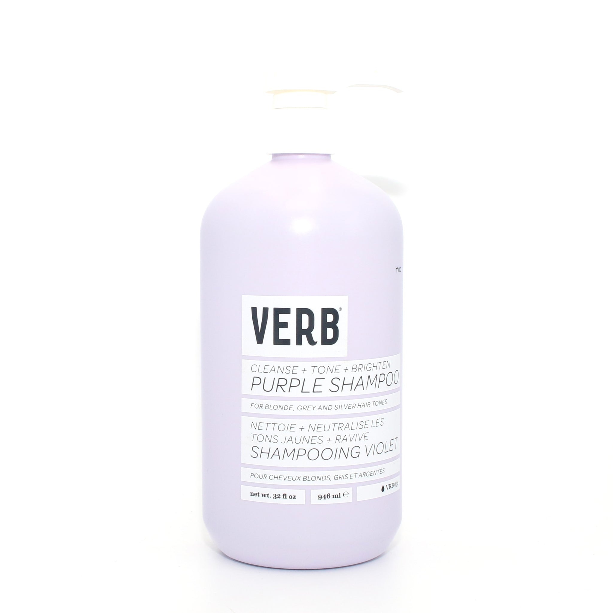 Verb Cleanse + Tone + Brighten Purple Shampoo 32 oz