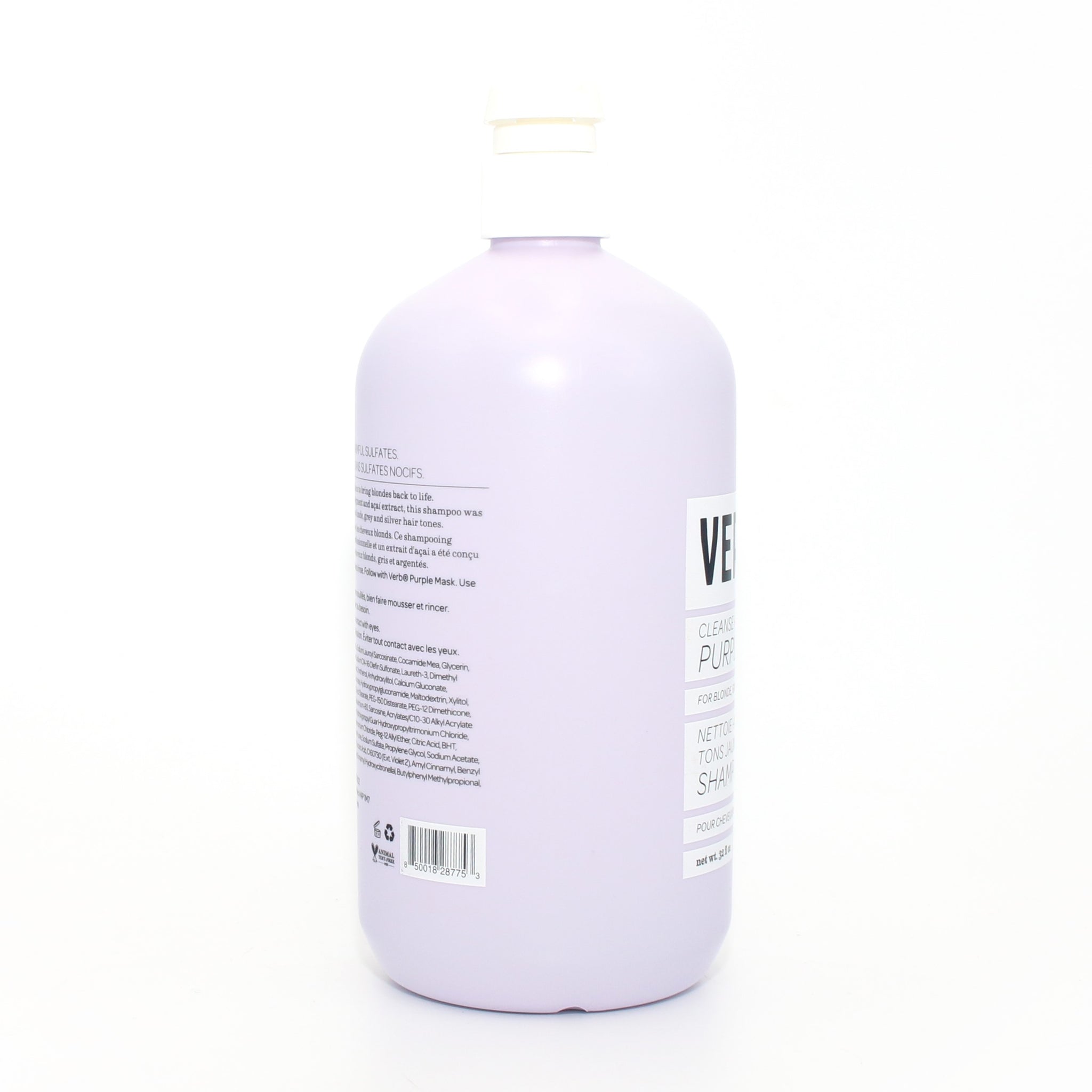 Verb Cleanse + Tone + Brighten Purple Shampoo 32 oz