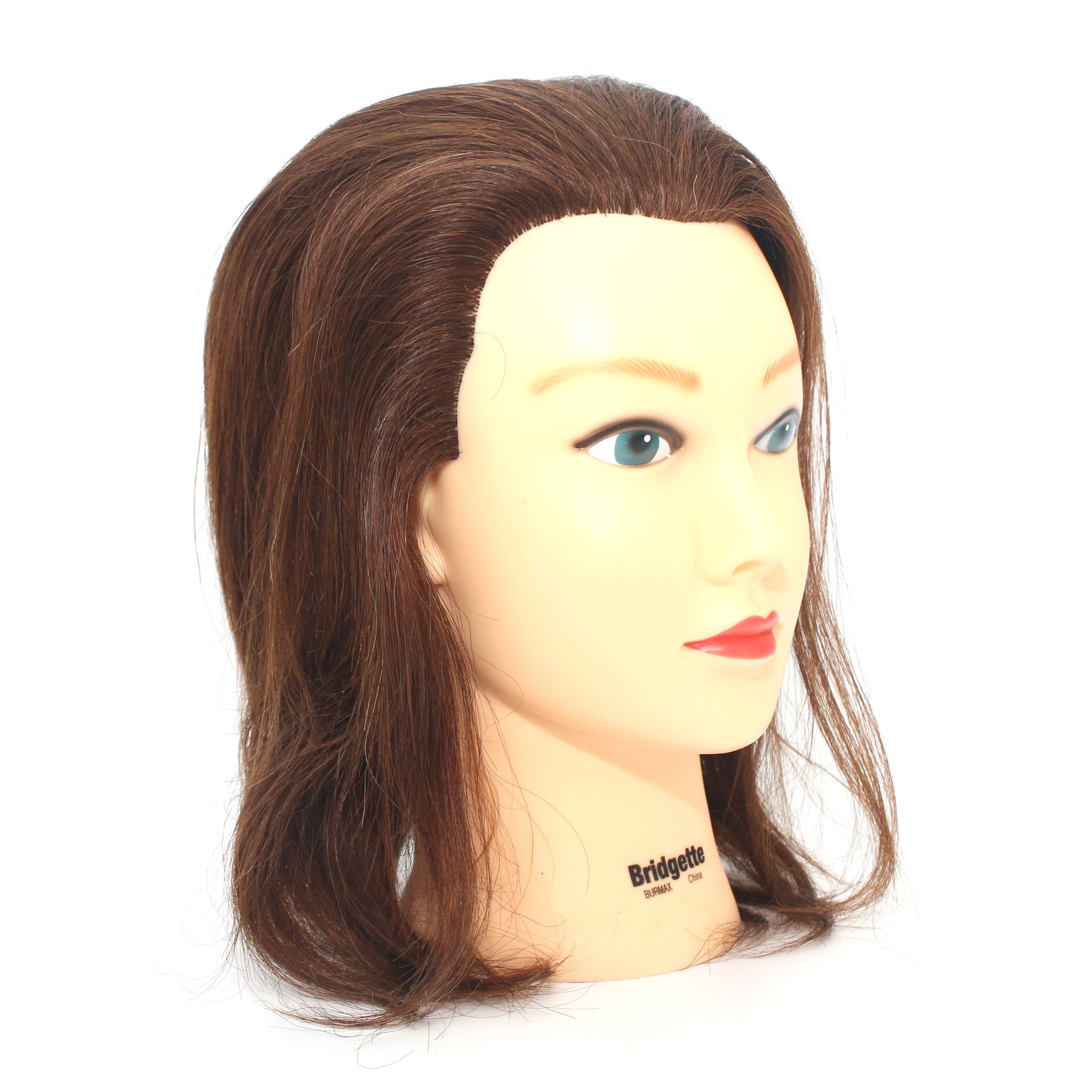 Celebrity Bridgette 100% Human Hair Brown Cosmetology Mannequin Head