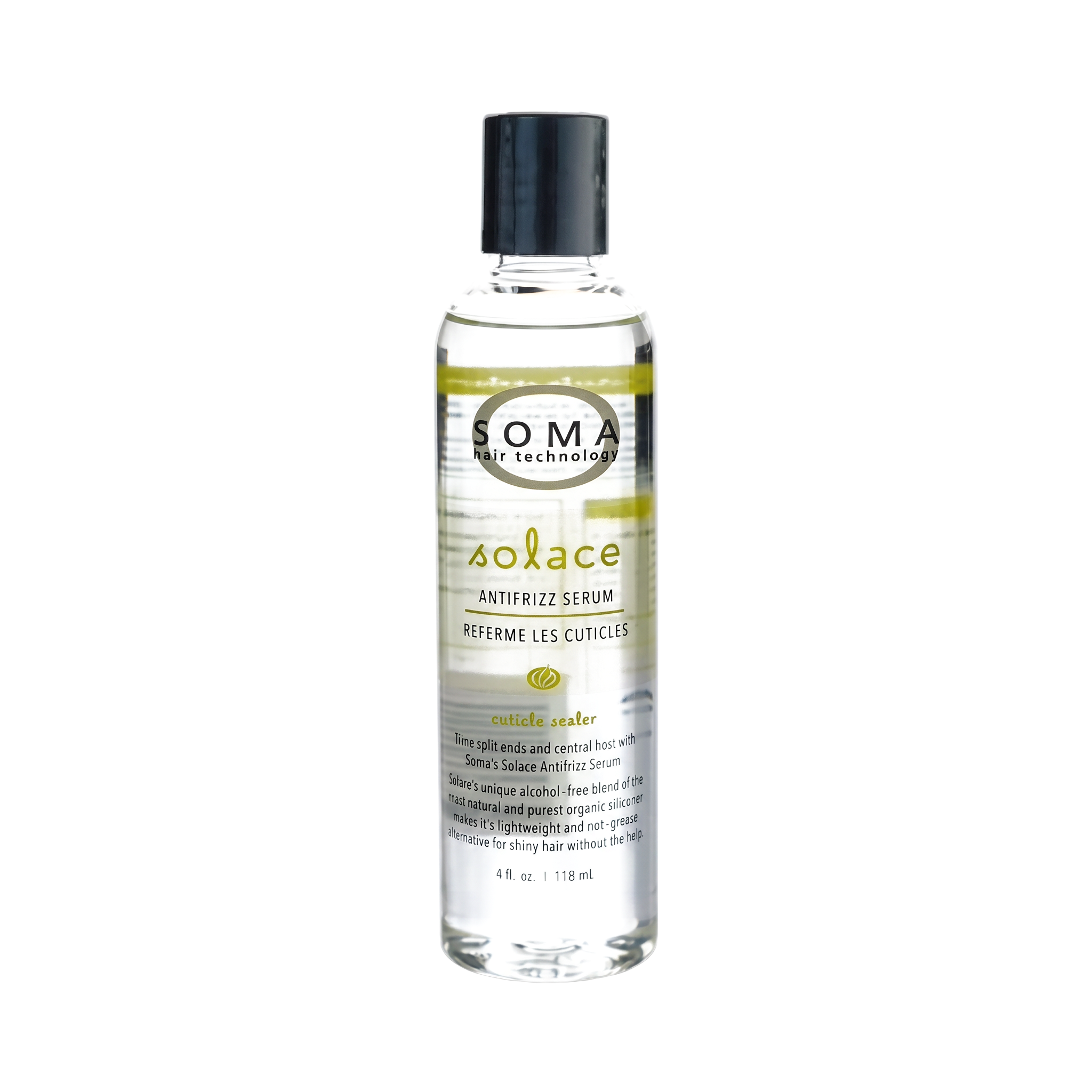 Soma Solace Antifrizz Serum 4 Oz for Smooth Hair
