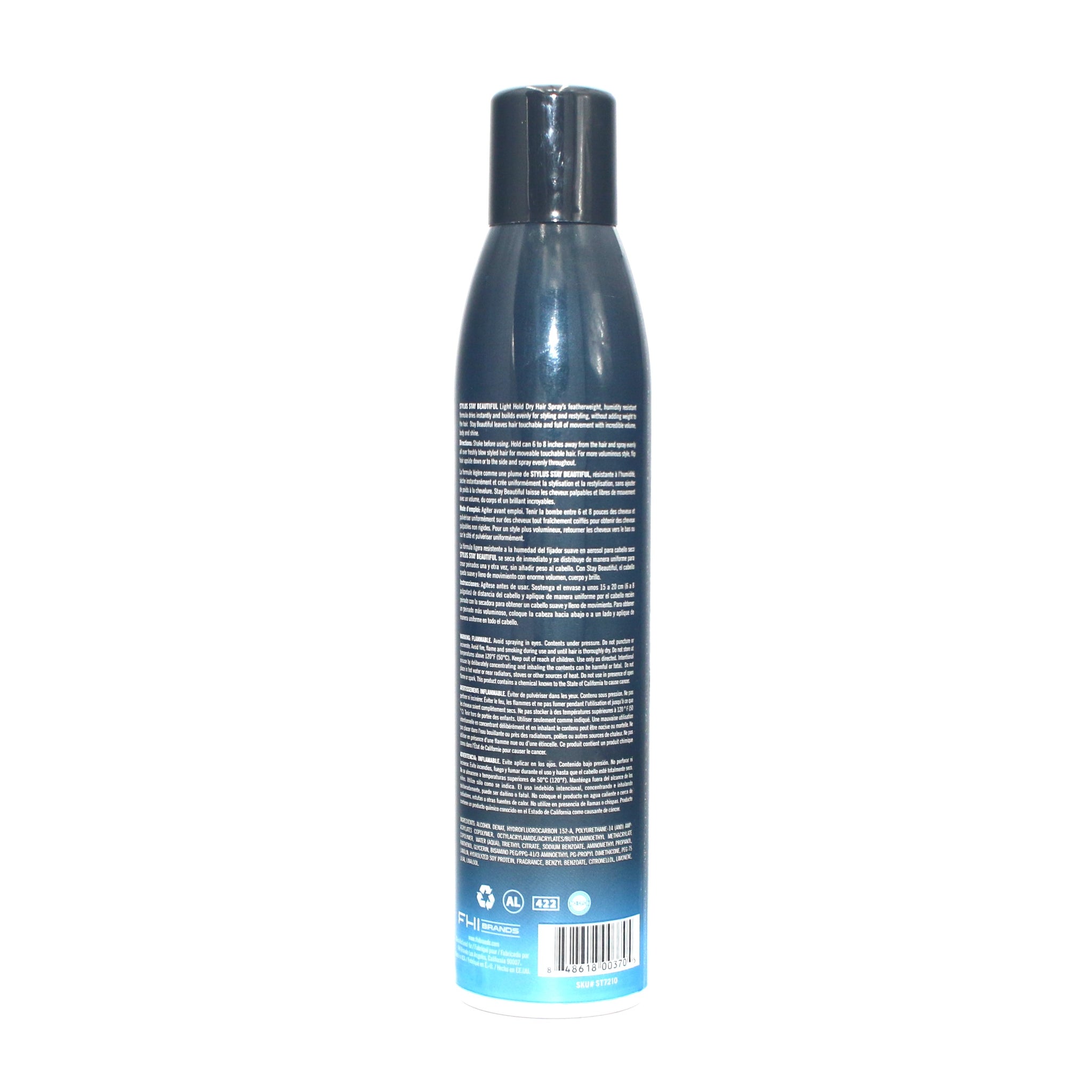 Stylus Stay Beautiful Light Hold Dry Hair Spray 10 oz
