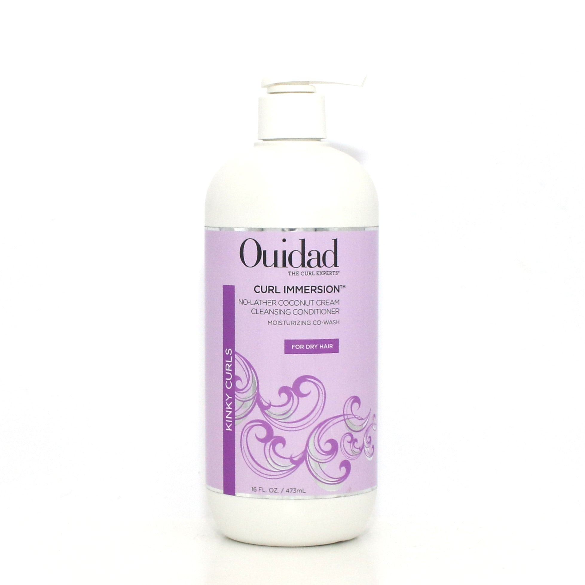 OUIDAD Curl Immersion No Lather Coconut Cream Cleansing Conditioner 16 oz