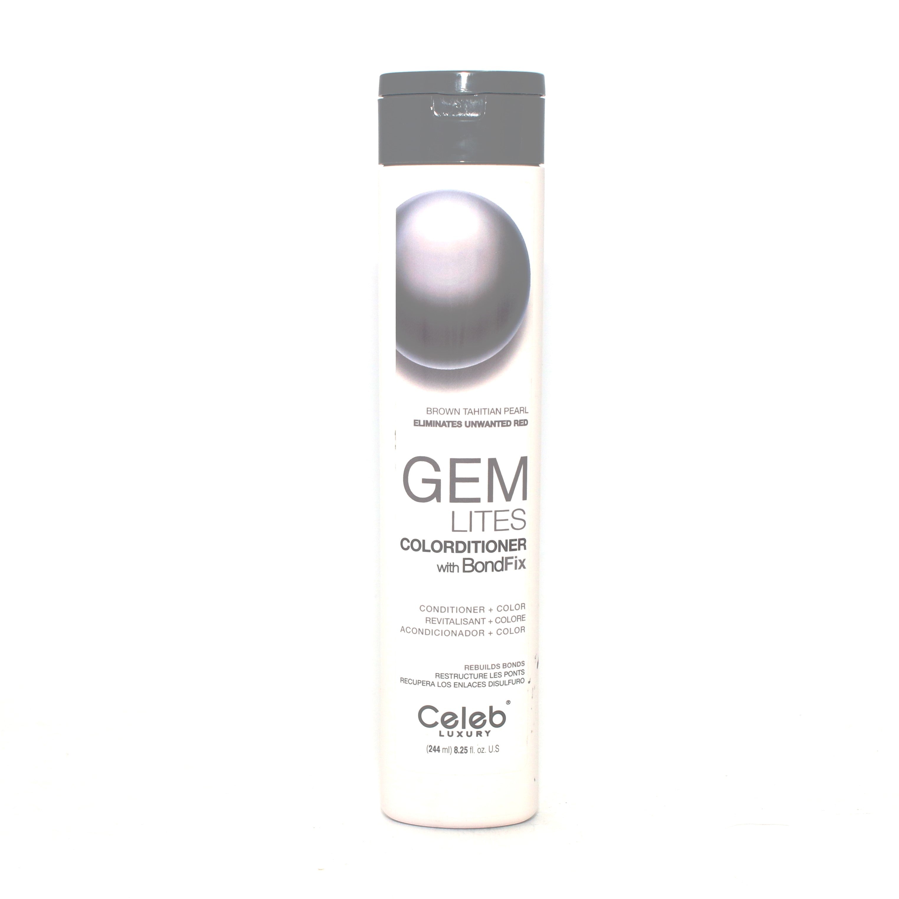Celeb Luxury Gem Lites Conditioner+Color Brown Tahitian Pearl 8.25 oz - Overstock Beauty Supply
