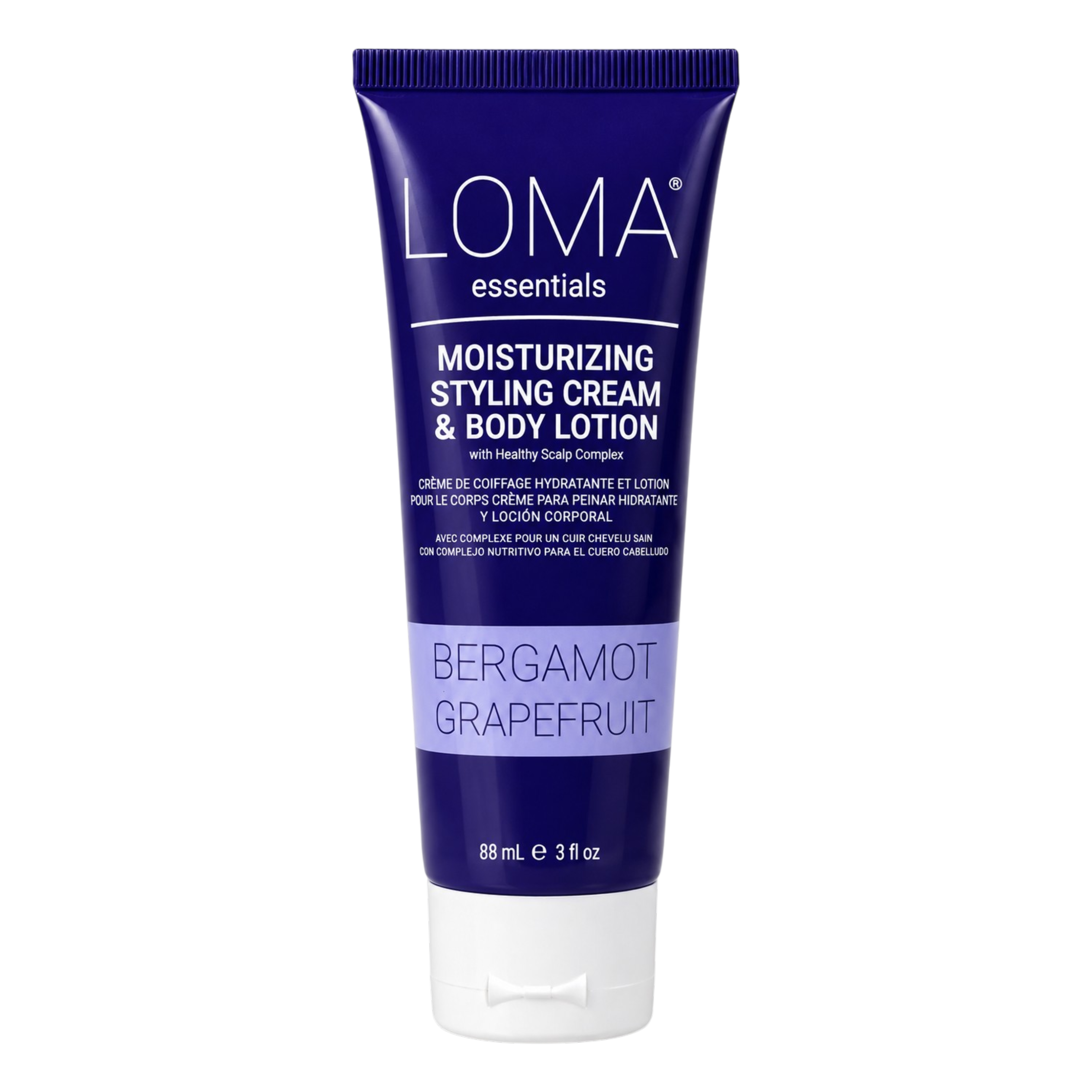 LOMA Essentials Moisturizing Styling Cream & Body Lotion Bergamot Grapefruit 3 oz