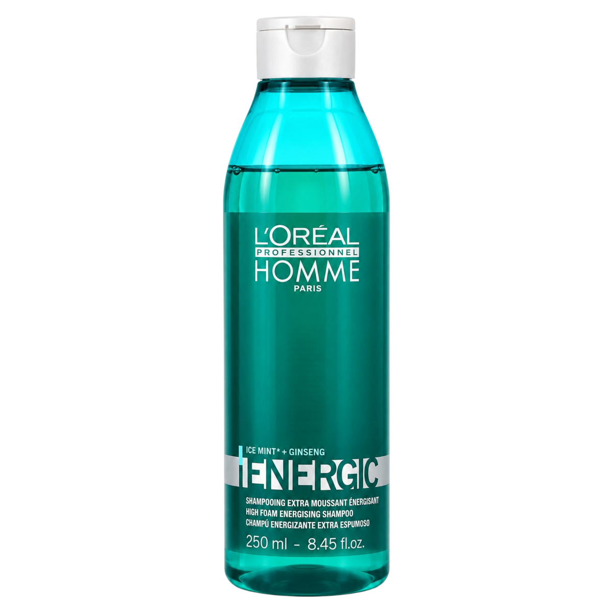 LOREAL Homme Iced Mint + Ginseng Energic Shampoo 8.45 oz