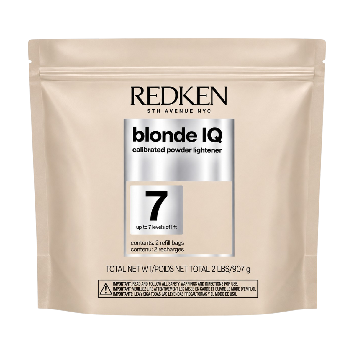 Redken Blonde IQ Calibrated Powder Lightener 7 Levels of Lift - 2 Refill Bags