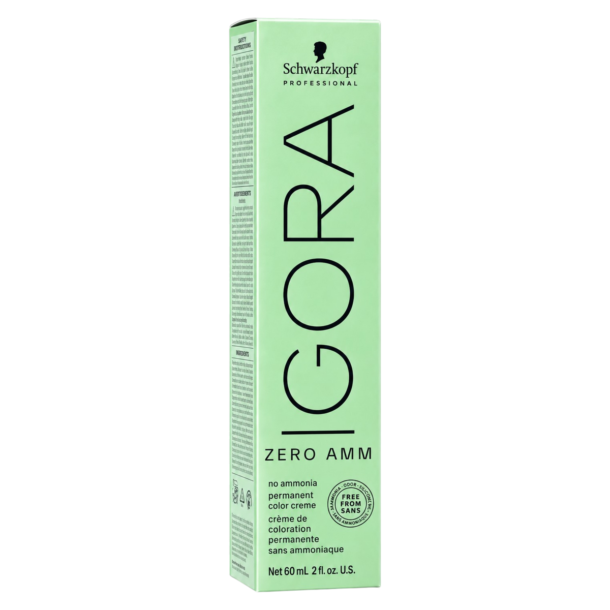 Schwarzkopf Igora Zero AMM No Ammonia Permanent Color Creme 2 oz