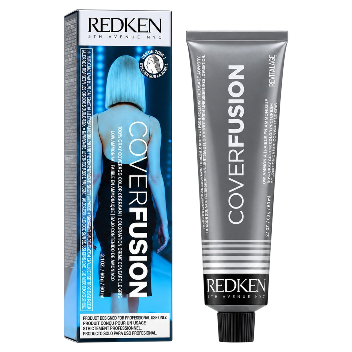 Redken Cover Fusion 100% Gray Coverage Color Cream 2.1 oz