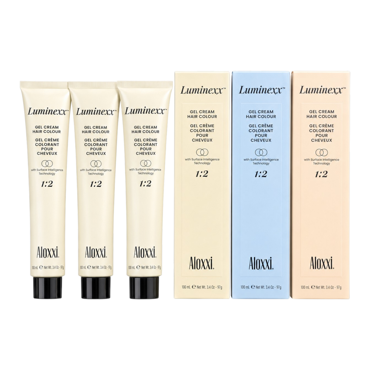 Aloxxi LUMINEXX Gel-Cream Hair Color 1:2 3.3 oz