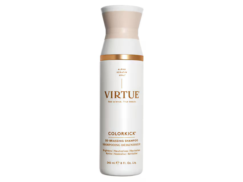 Virtue Labs ColorKick De-Brassing Shampoo Blue Purple Toning Shampoo 8 oz