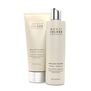 MONAT Colour Enhance Brilliant Blonde Shampoo and Conditioner Set