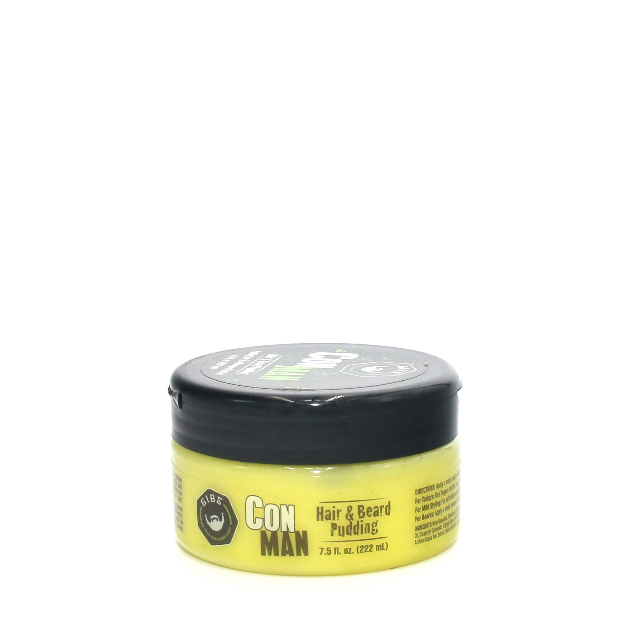GIBS Con Man Hair and Beard Pudding 7.5 oz Overstock Beauty Supply