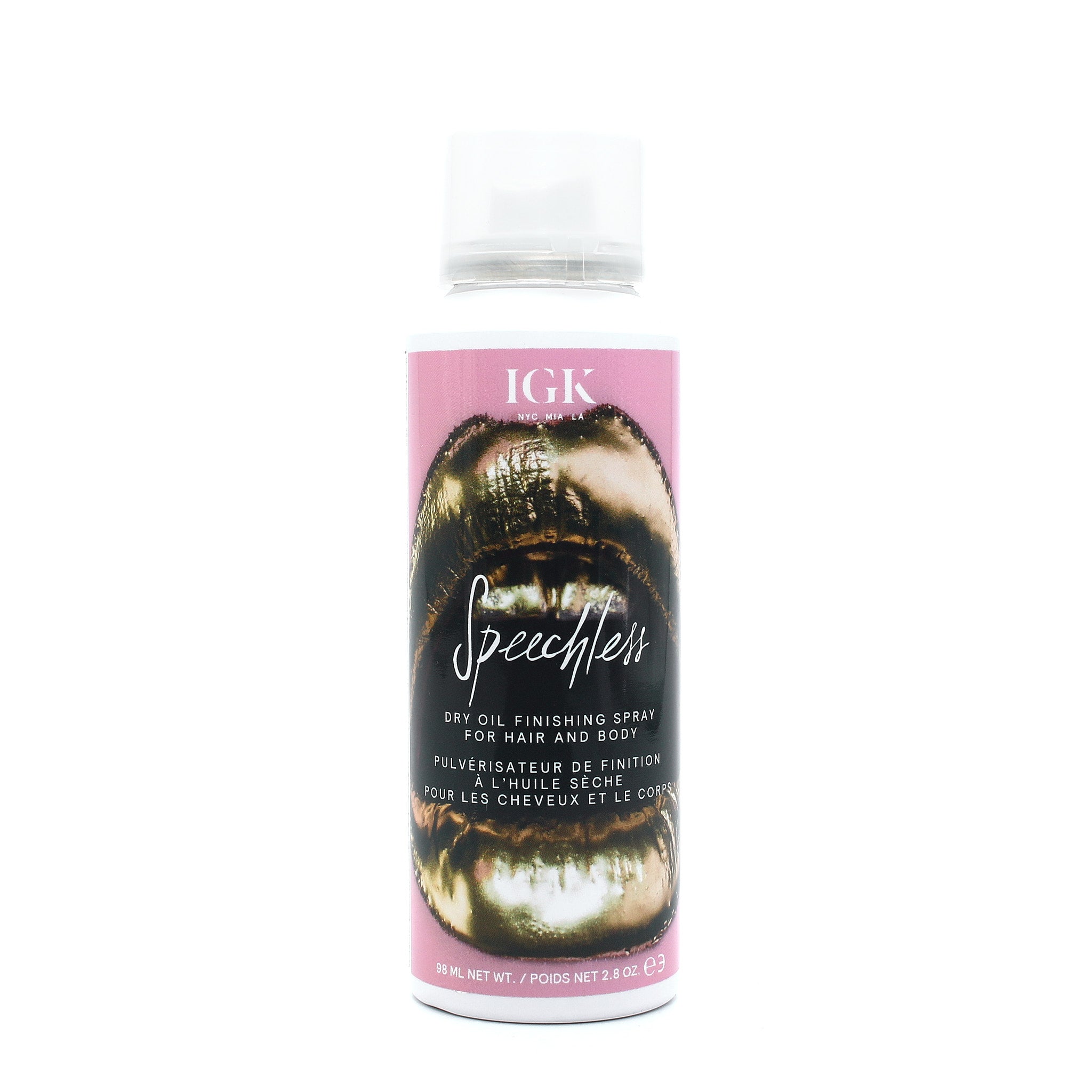 IGK Speechless Dry Oil Finishing Spray for Hair and Body 2.8 oz