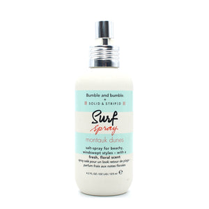 BUMBLE & BUMBLE Solid & Striped Surf Spray Montauk Dunes Salt Spray for Beachy Windswept Styles Fresh Floral Scent 4.2 oz