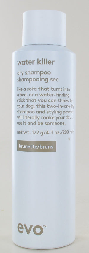 Evo Water Killer Dry Shampoo Brunette 4.3 Oz
