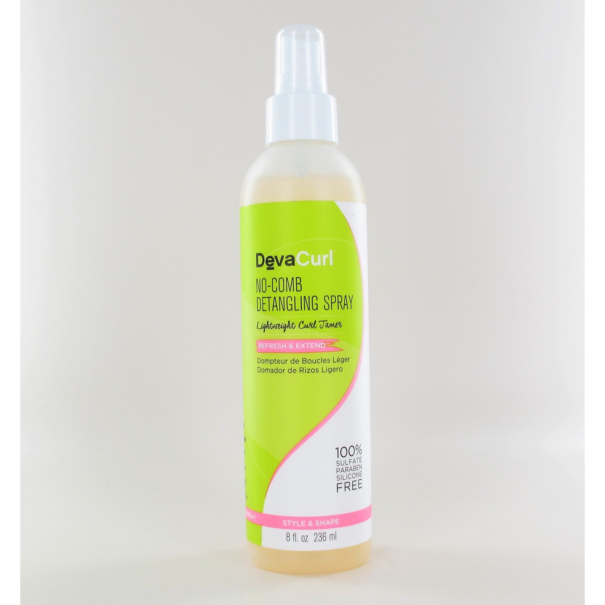 DEVA CURL No-Comb Detangling Spray Lightweight Curl Tamer 8 oz