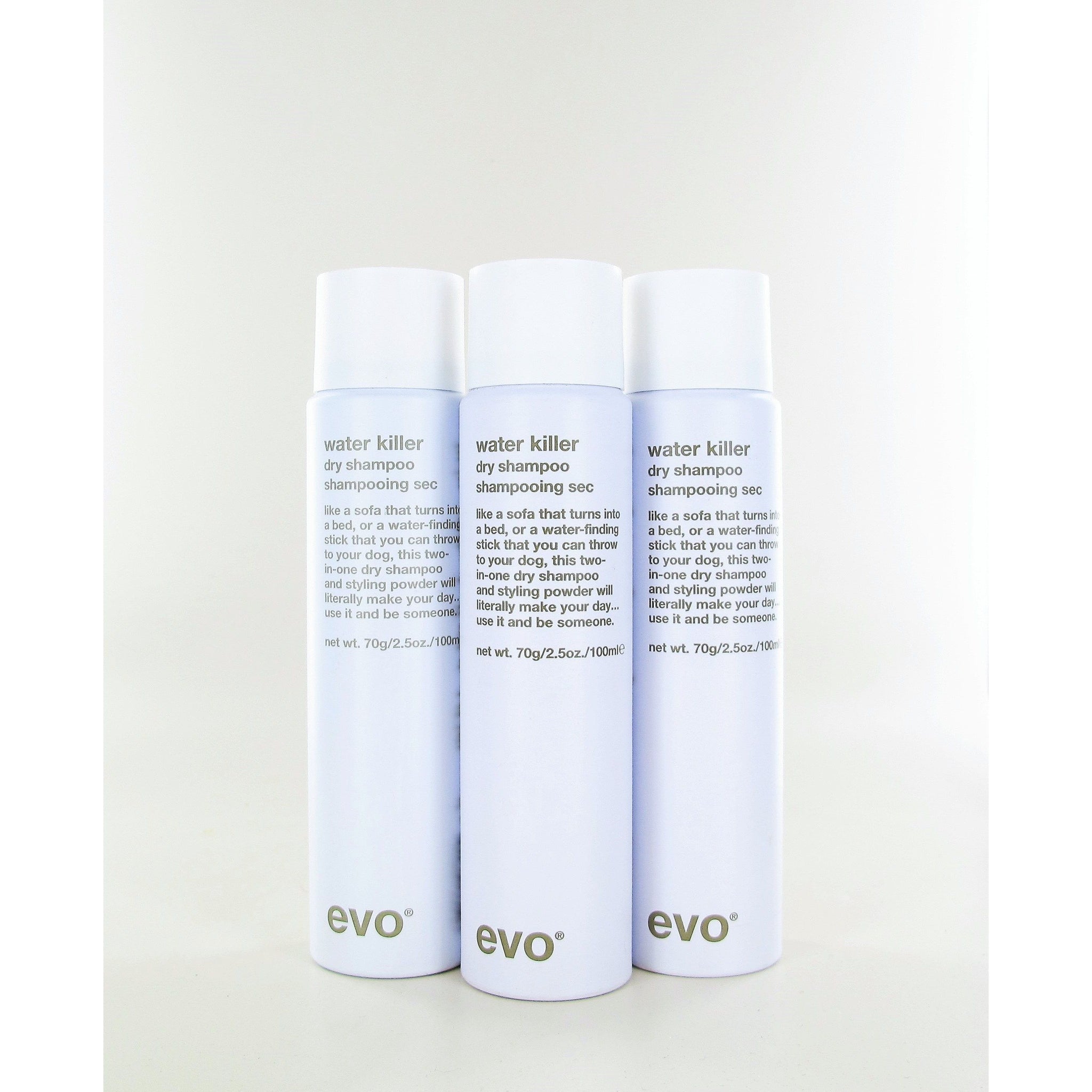 Evo Water Killer Dry Shampoo (Pack of 3) 2.5oz