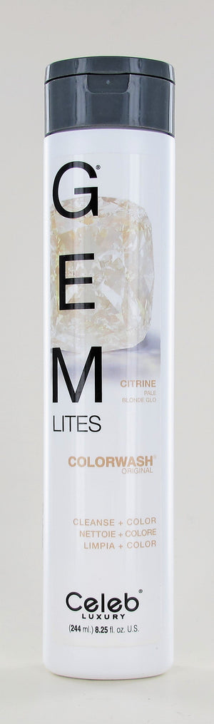 Celeb Luxury Gem Lites Citrine Pale Blonde Glo Color Wash 8.25 oz