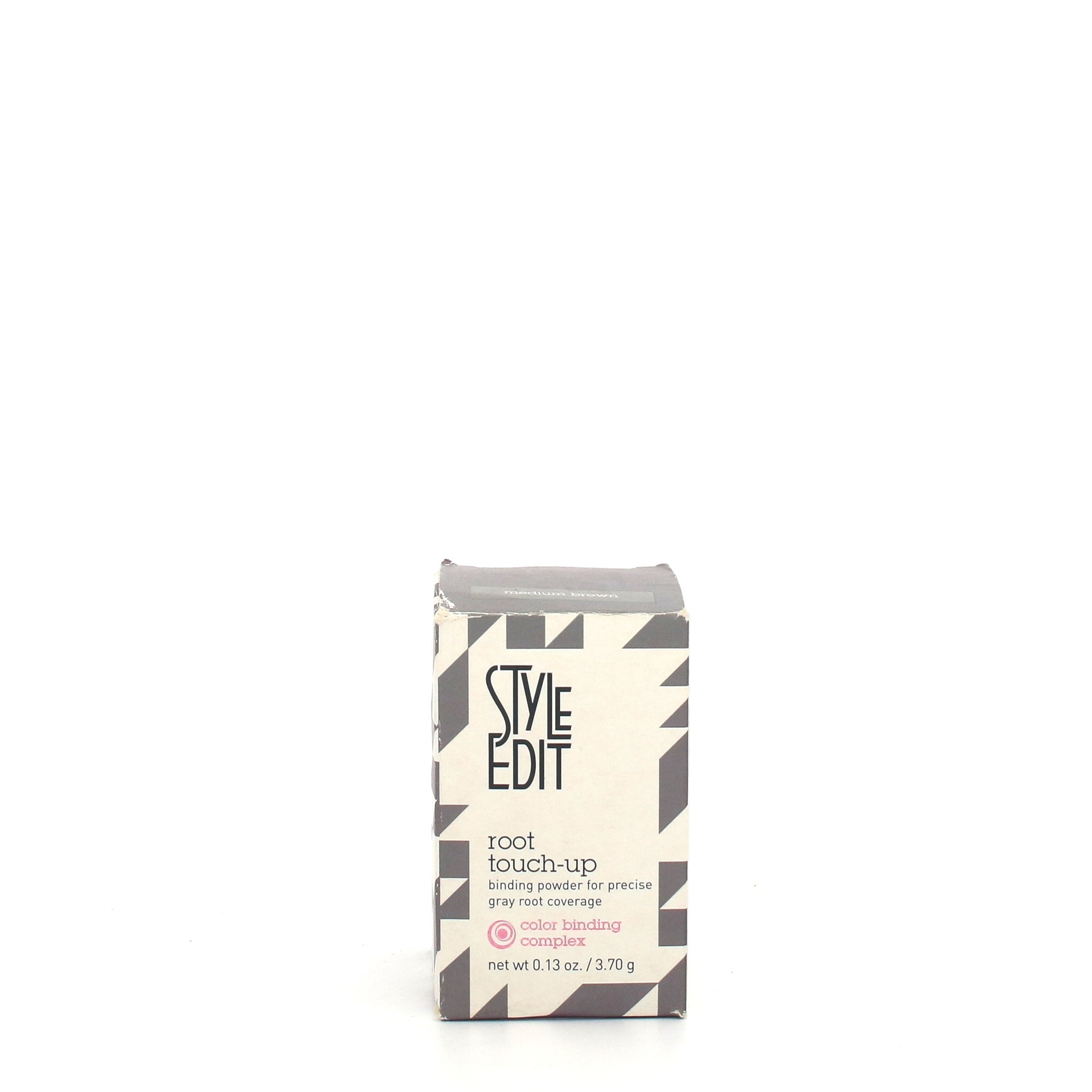 STYLE EDIT Root Touch Up Powder Precise Gray Root Coverage Medium Brown 0.13 oz