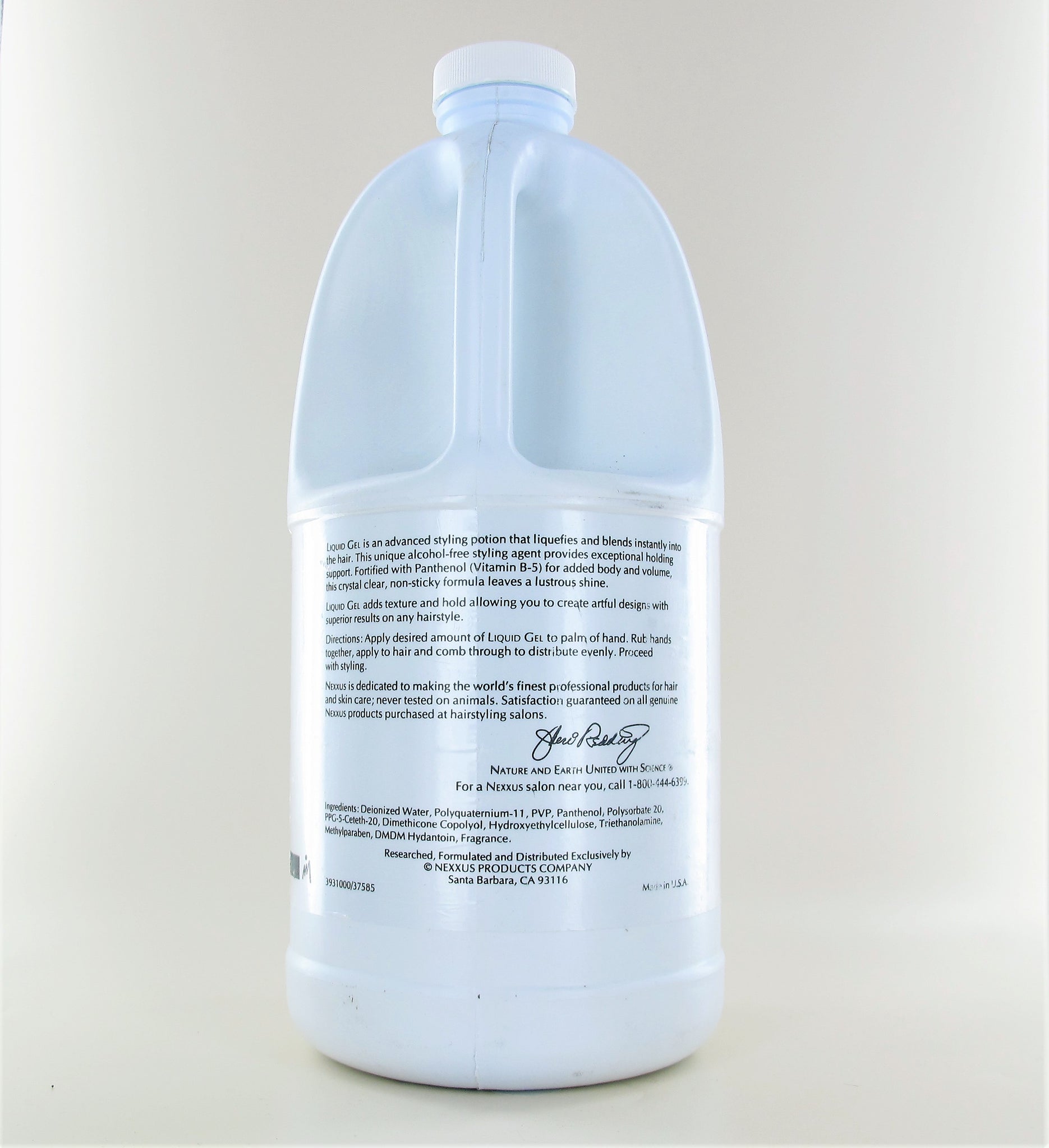 Nexxus Liquid Gel 1.9L/half gallon ORIGINAL FORMULA