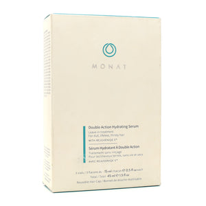 MONAT Double Action Hydrating Serum Leave In Treatment 3 Vials, Total 1.5 oz