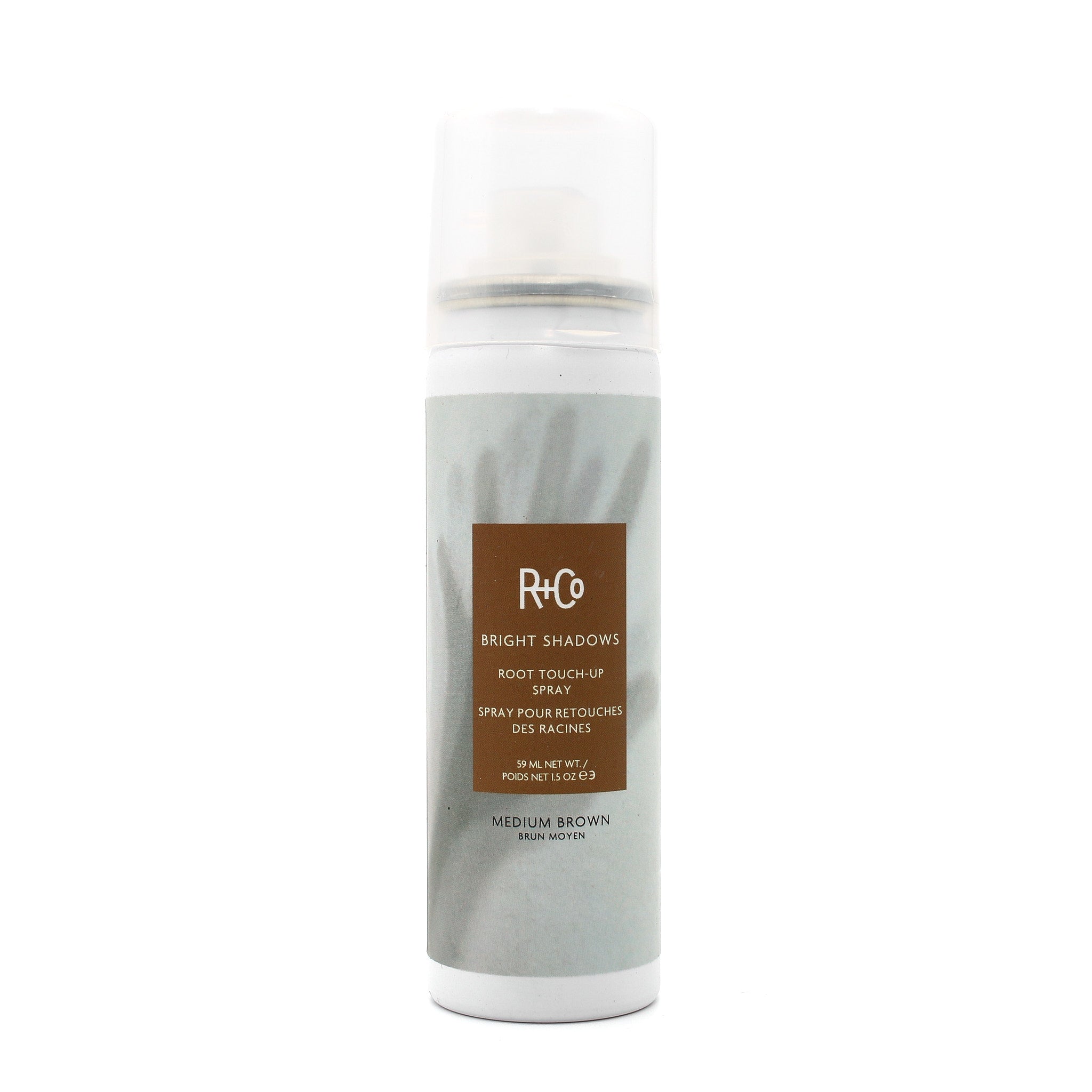 R+CO Bright Shadows Root Touch Up Spray Medium Brown 1.5 oz