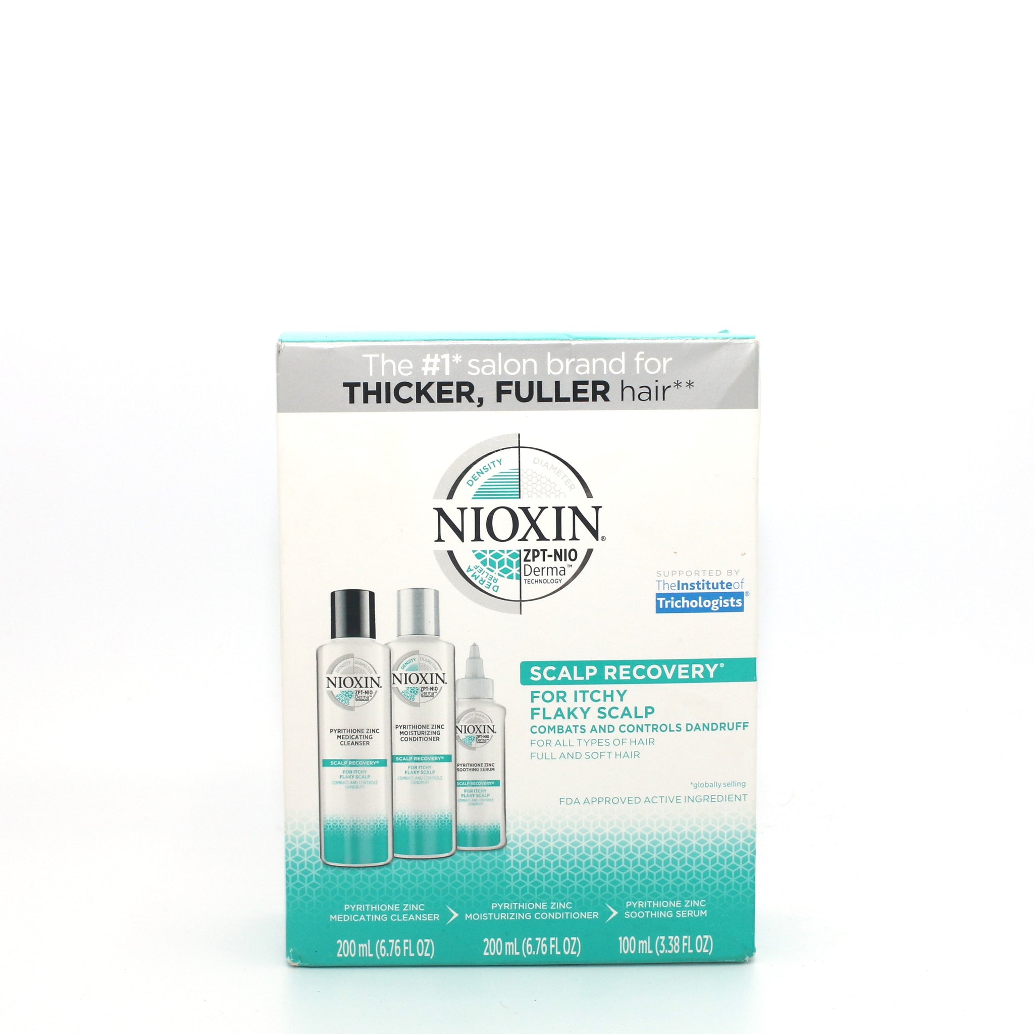 NIOXIN Scalp Recovery Kit For Itchy Flaky Scalp Shampoo, Conditioner & Serum