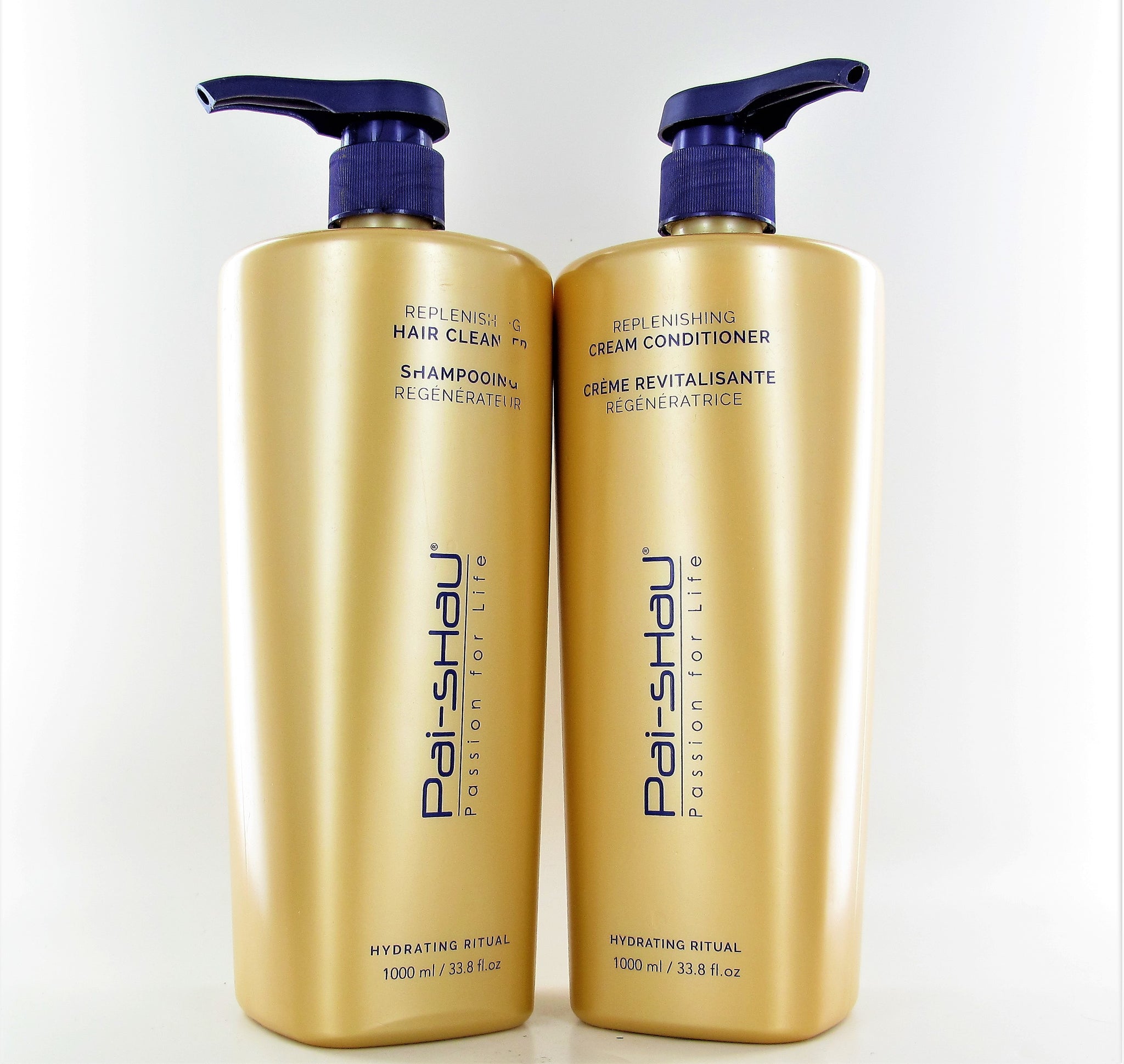 Pai-Shau Replenishing Hair Cleanser & Cream Conditioner Liter Duo