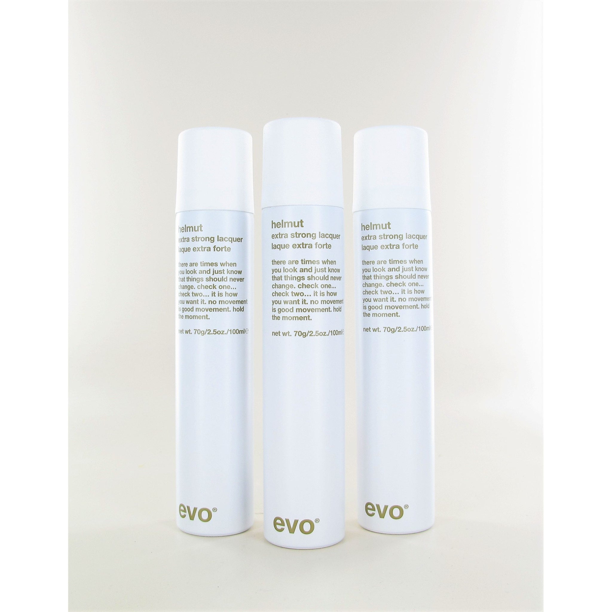 Evo Helmut Extra Strong Lacquer (Pack of 3) 2.5 oz