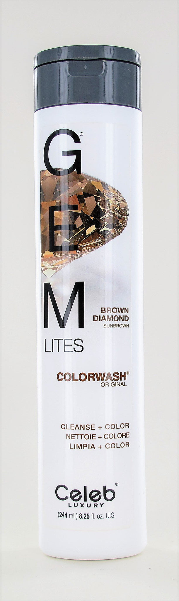 Celeb Luxury Gem Lites Brown Diamond Sunbrown Wash 8.25 oz