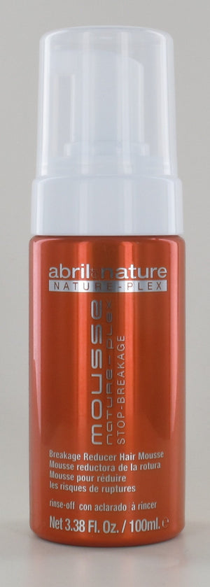 Abril Nature Mousse Nature-Plex Stop Breakage Breaker Reducer Hair Mousse 3.38oz